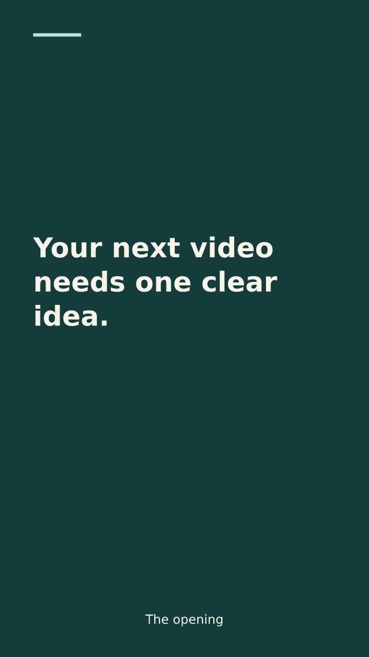 Opening scene of the one useful tip template