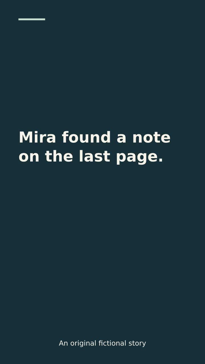 Opening scene of the short fiction template